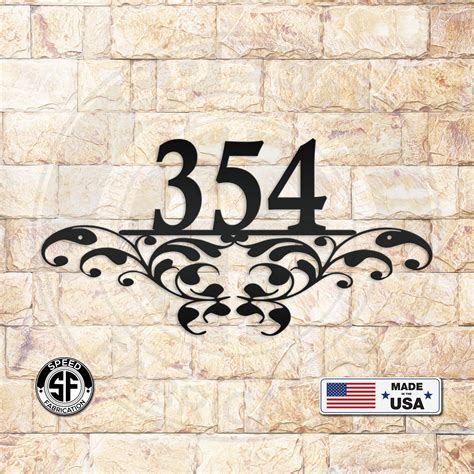 etsy house number metal sign|decorative house numbers and signs.